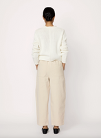 Laude Barrel Leg Denim - Ivory