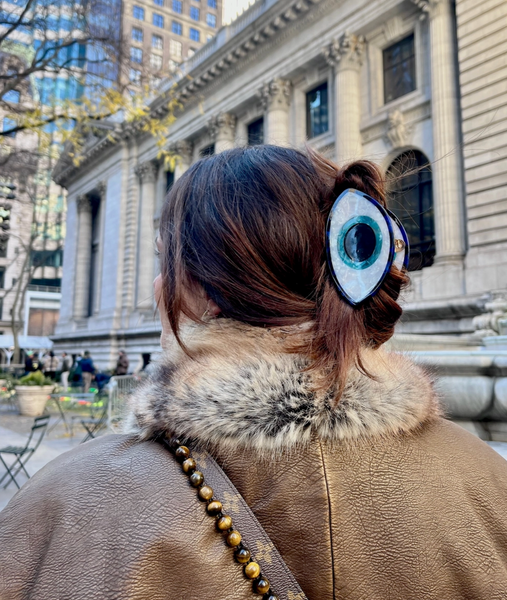 Evil Eye Claw Hair Clip