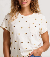 Primo Sunflower Embroidered Crew
