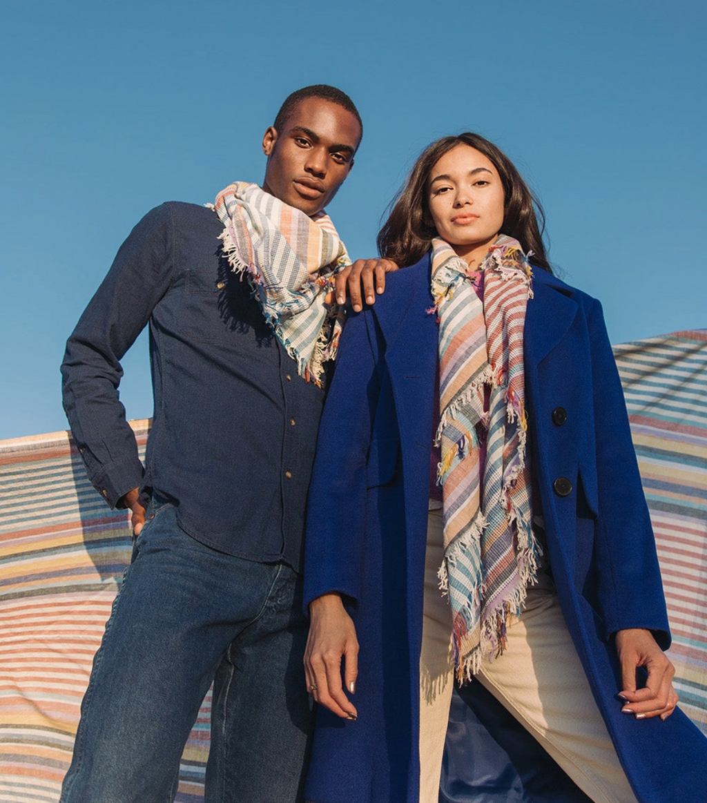 Cowboy Scarf - Olema in Beach Stripe
