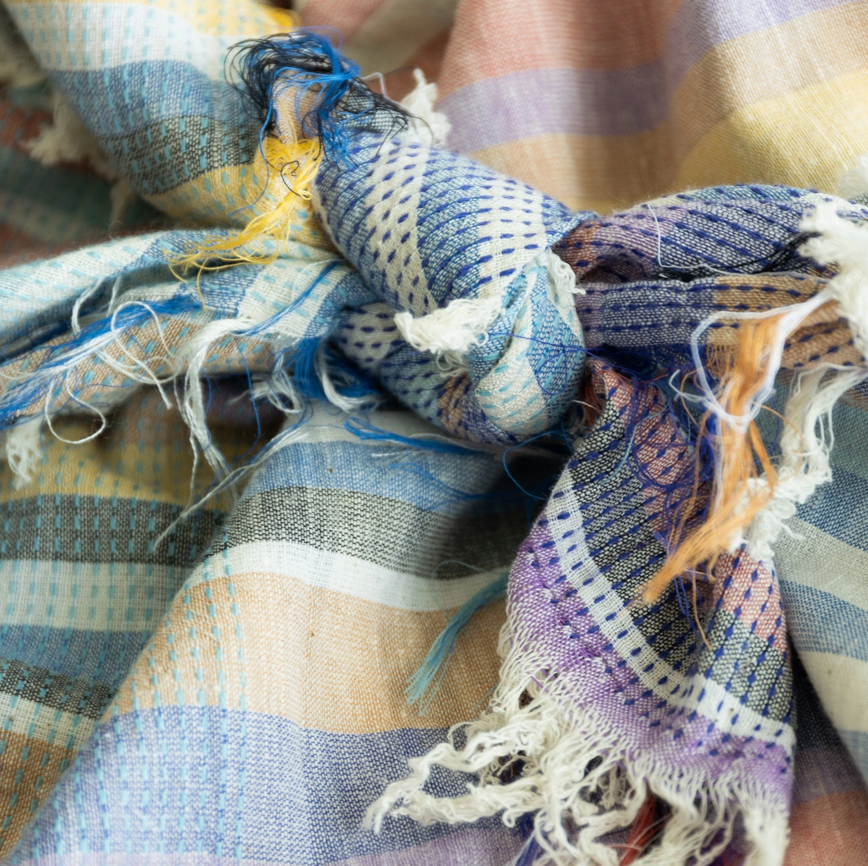 Cowboy Scarf - Olema in Beach Stripe