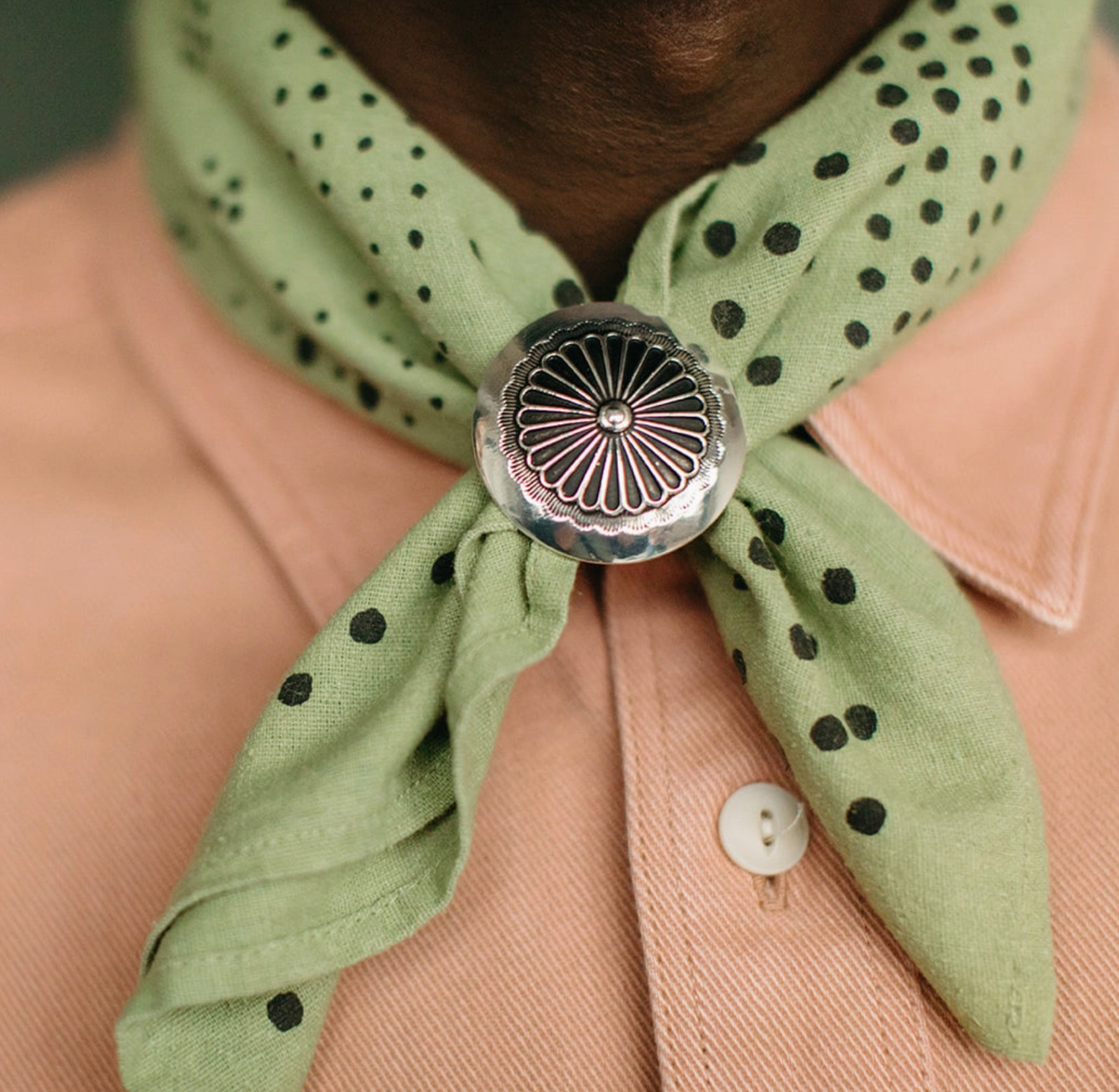 Concho Scarf Slide - Daisy