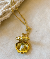 The World Is Your Oyster Locket Necklace