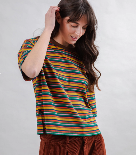 Stripes Squared Tee Multicolor