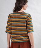 Stripes Squared Tee Multicolor