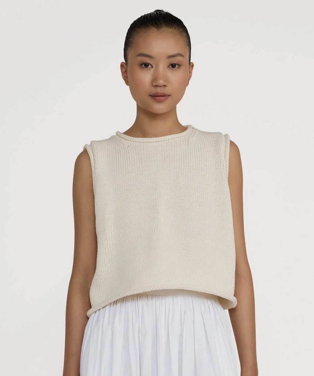 Cropped Knit Tank