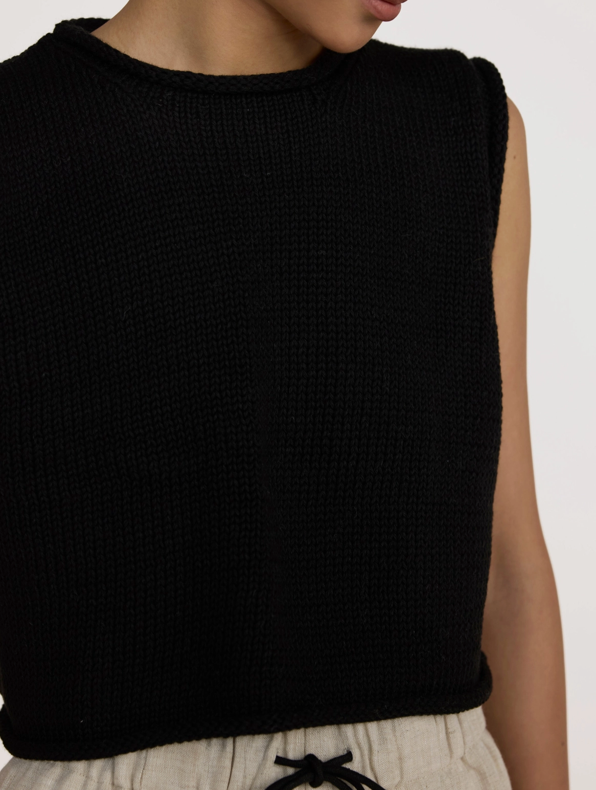 Cropped Knit Tank
