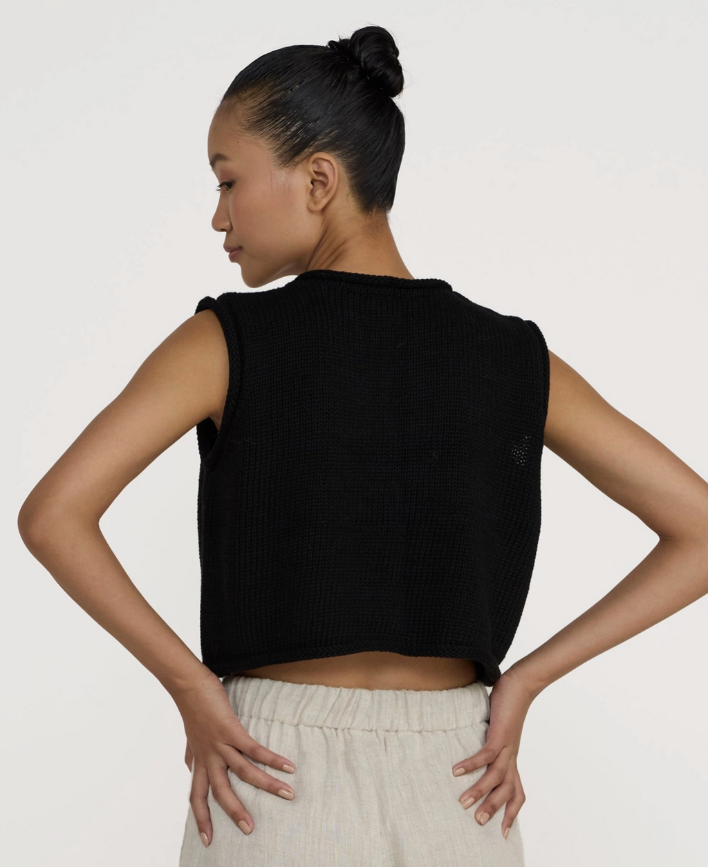 Cropped Knit Tank