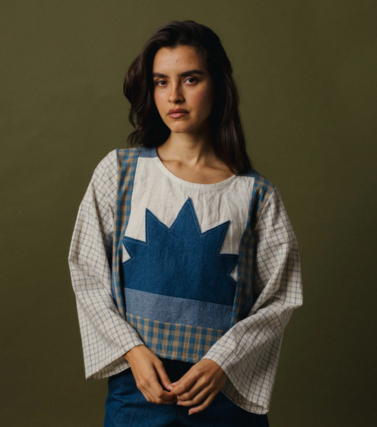 Long Sleeve Geometry Top