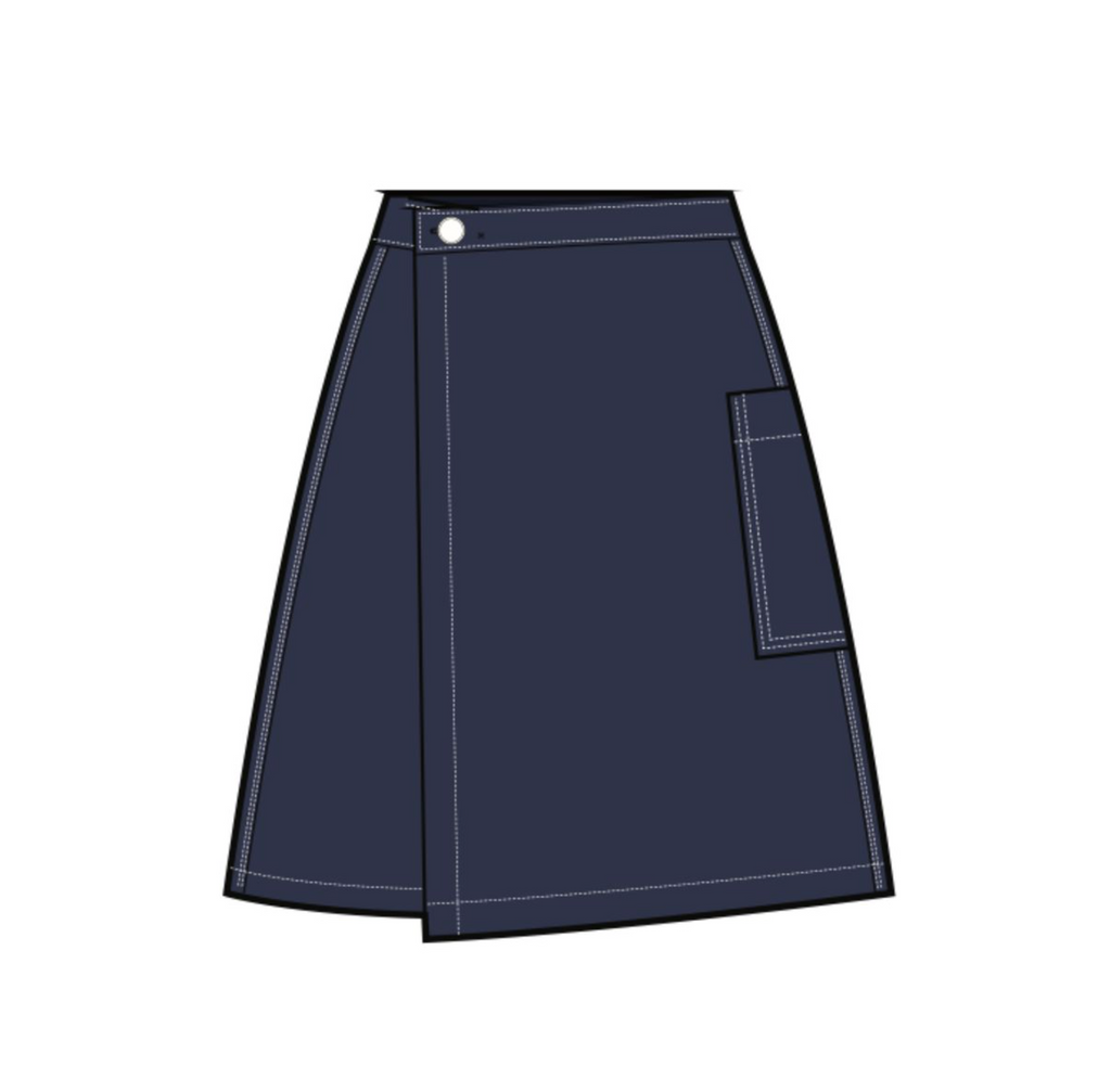 Utility Button Skort