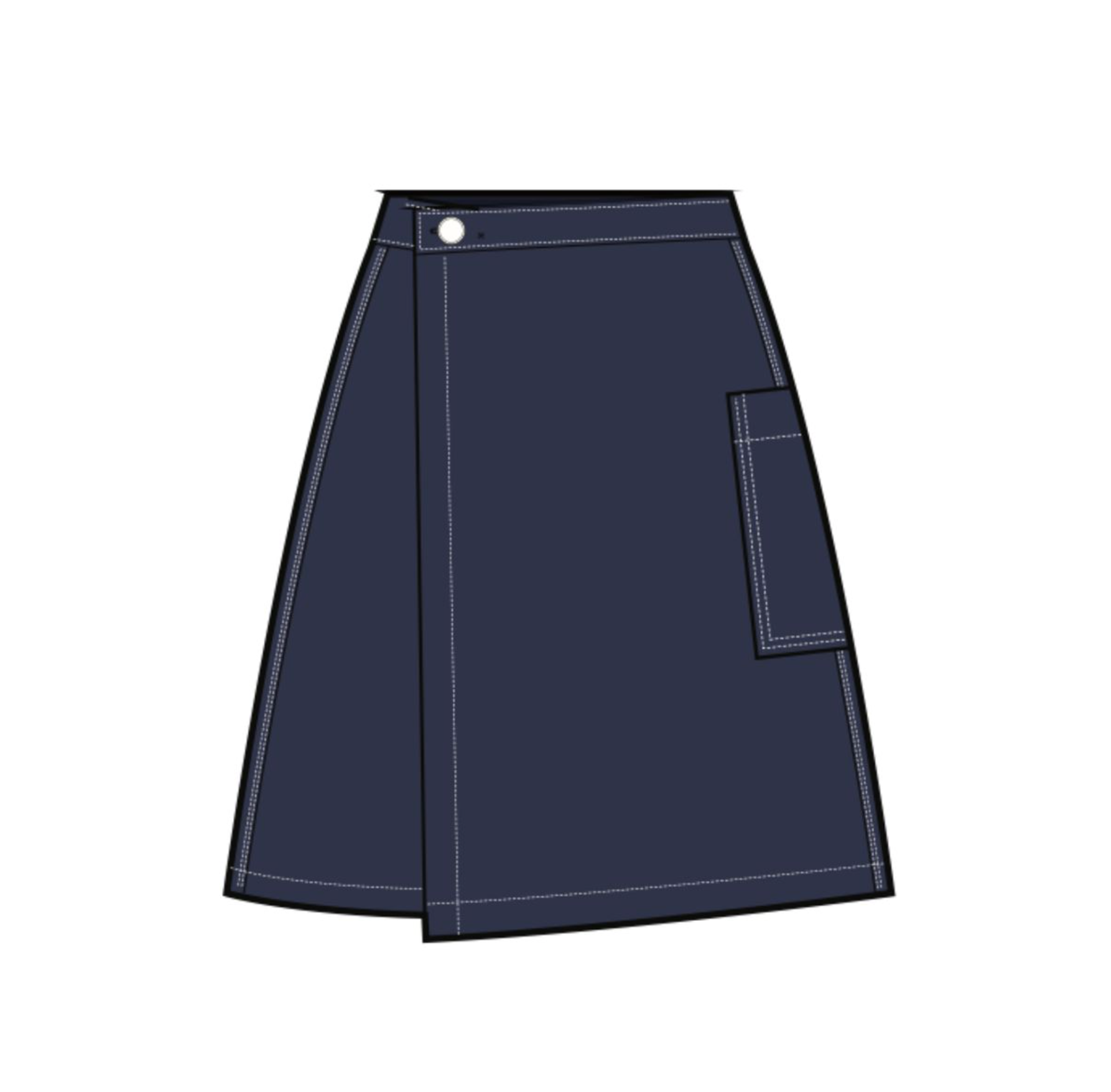 Utility Button Skort