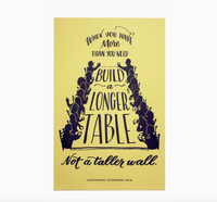 Longer Table Protest Poster