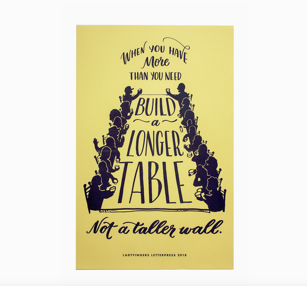Longer Table Protest Poster