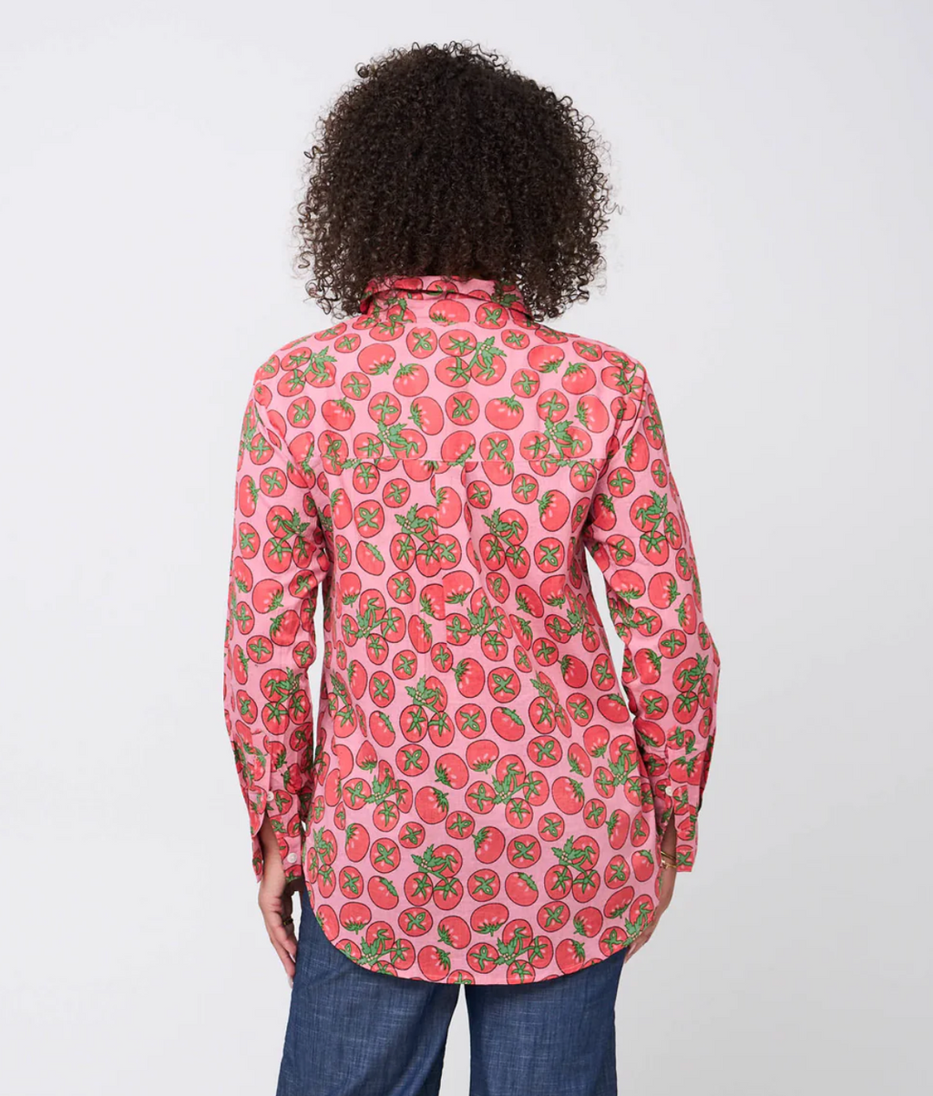 Good Boyfriend Shirt - Tomato Pink
