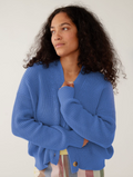 Fisherman Cardigan - Cerulean
