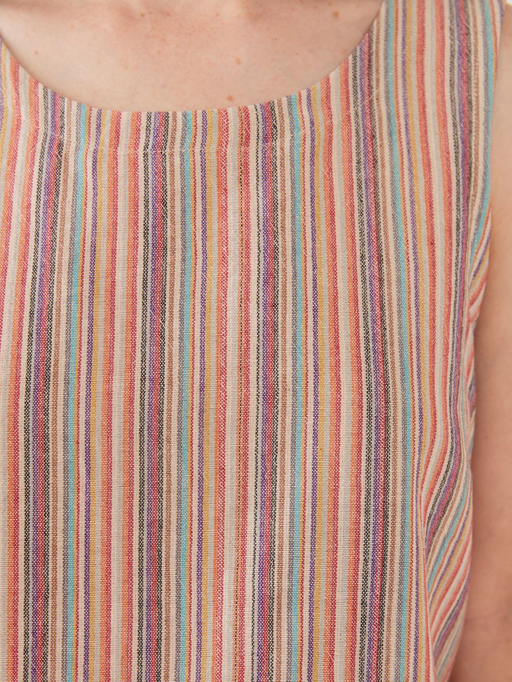 Neko Tank - Confetti Stripe