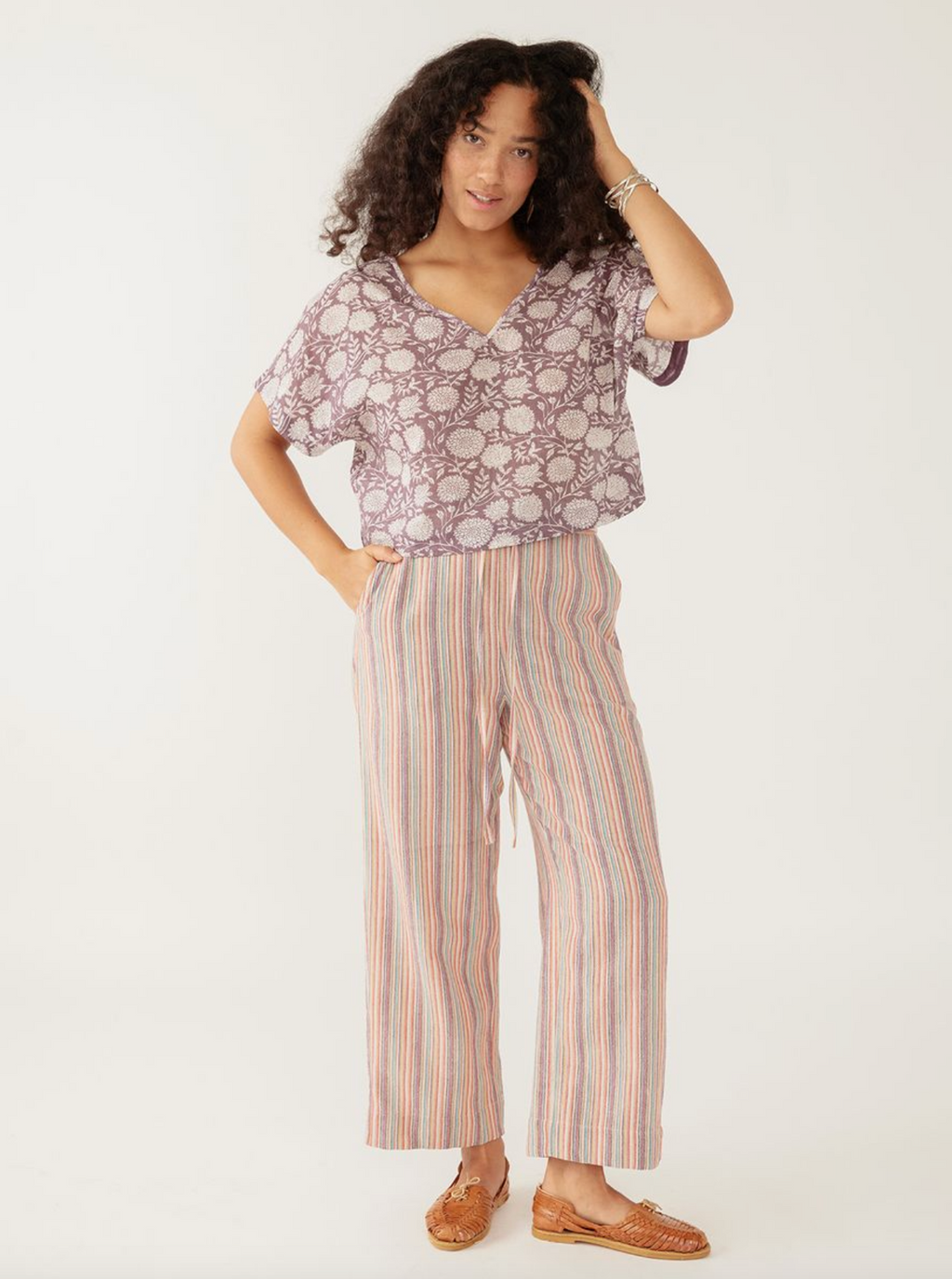 Emmy Stripe Drawstring Pant