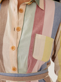Sutton Shirtdress - Vintage Rainbow