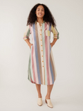 Sutton Shirtdress - Vintage Rainbow