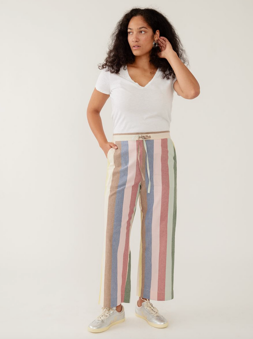 Emmy Stripe Drawstring Pant