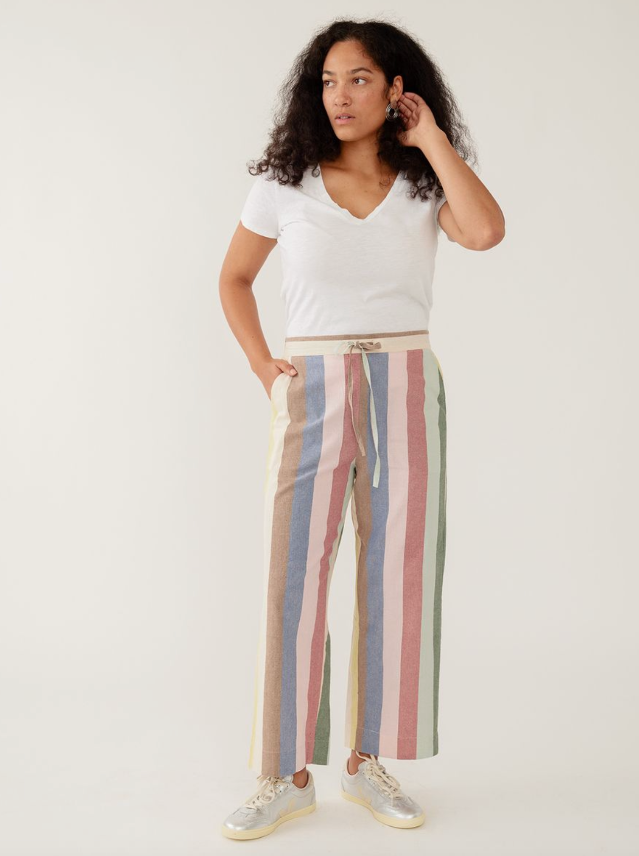 Emmy Stripe Drawstring Pant