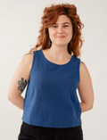 Neko Tank - Cerulean Stripe