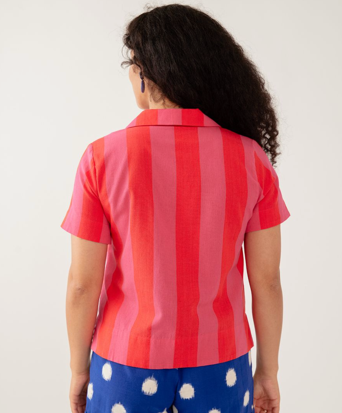 Pink Red Camp Shirt