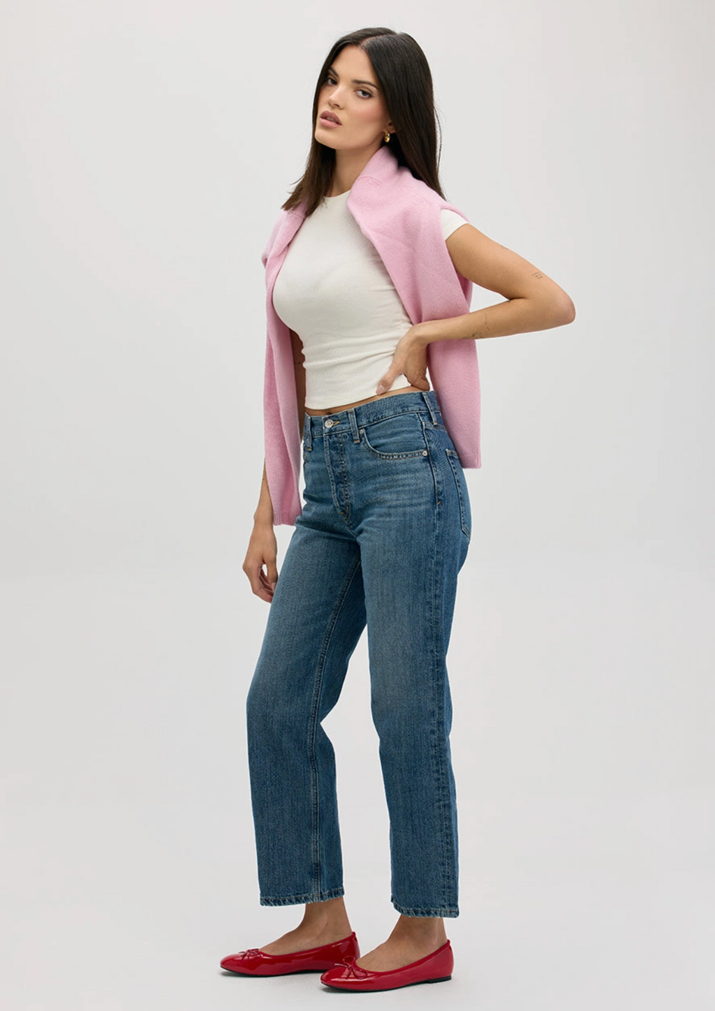 Pamela High Rise Straight Jean