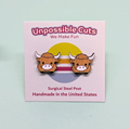 Highland Cow Stud Earrings