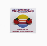 Tomato Stud Earrings