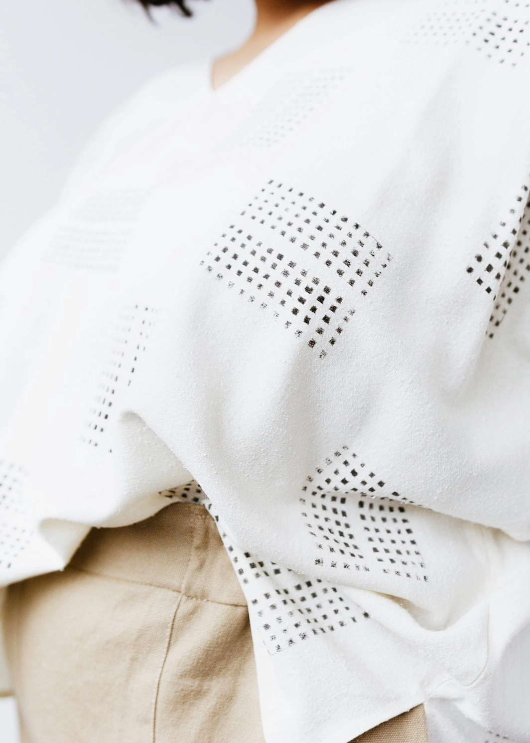 Hanna Top - Block Printed Silk