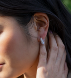 Pearl Mini Dot Hoops