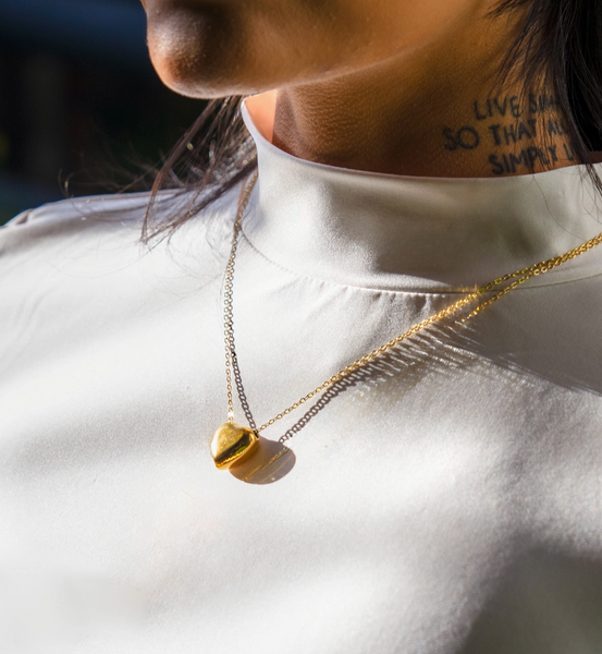 Can't Heartly Wait Mini Necklace