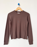 Pointelle Fundamental Tee - Chocolate