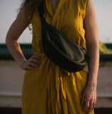 Leather Moon Sling Bag