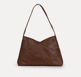 Leather Crisscross Handbag