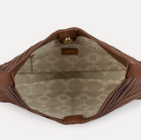 Leather Crisscross Handbag