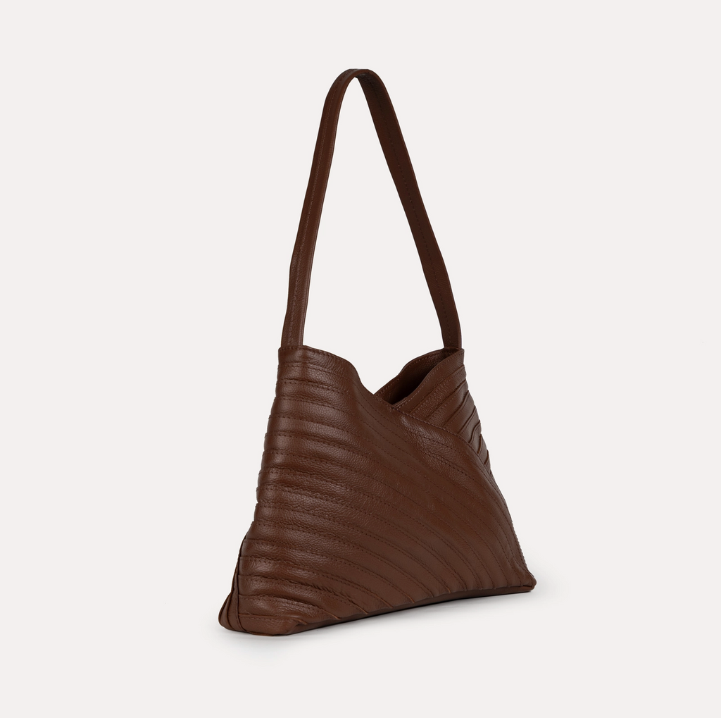 Leather Crisscross Handbag