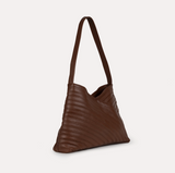 Leather Crisscross Handbag