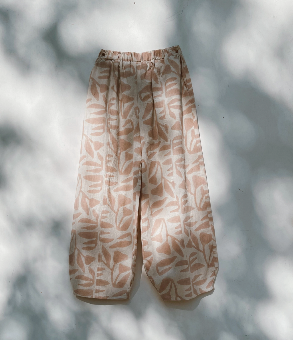 Botanical Block Print Palace Pant
