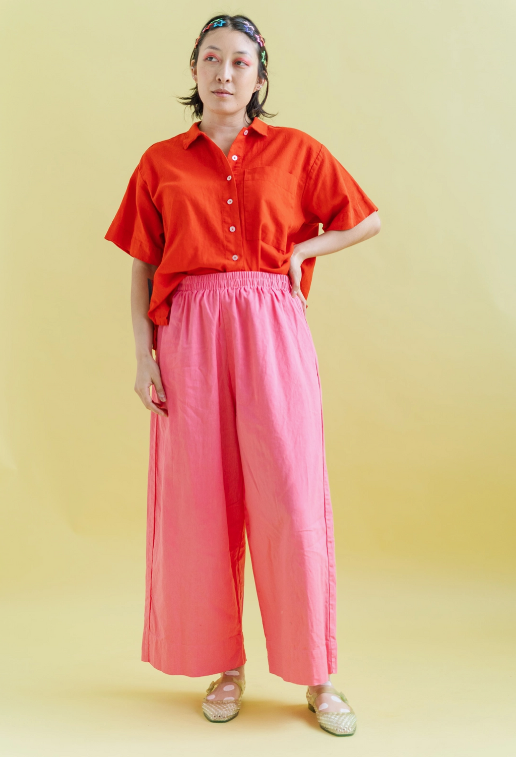 Bubblegum Wide Leg Pant