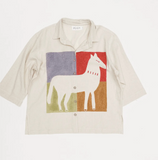 All the Horses Button Down Casa Top
