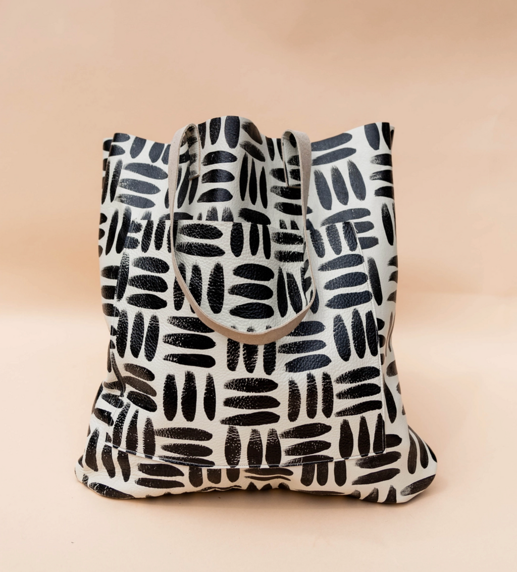 Leather Market Tote