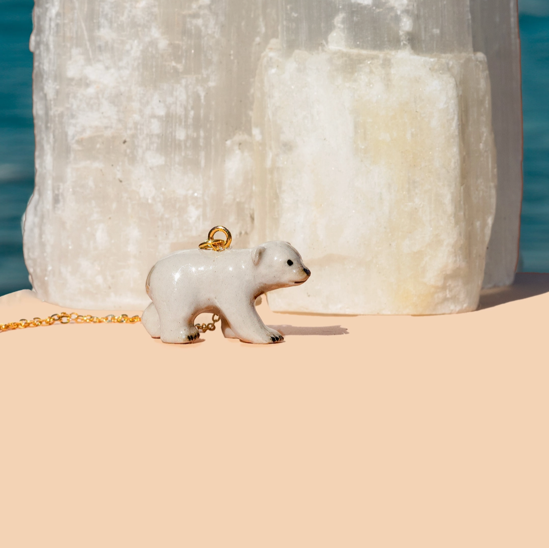 Tiny Polar Bear Necklace