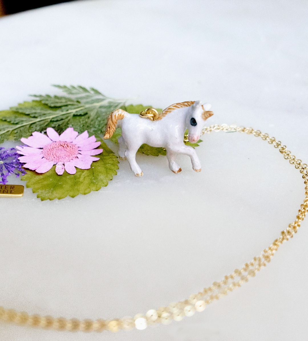 Tiny Unicorn Necklace