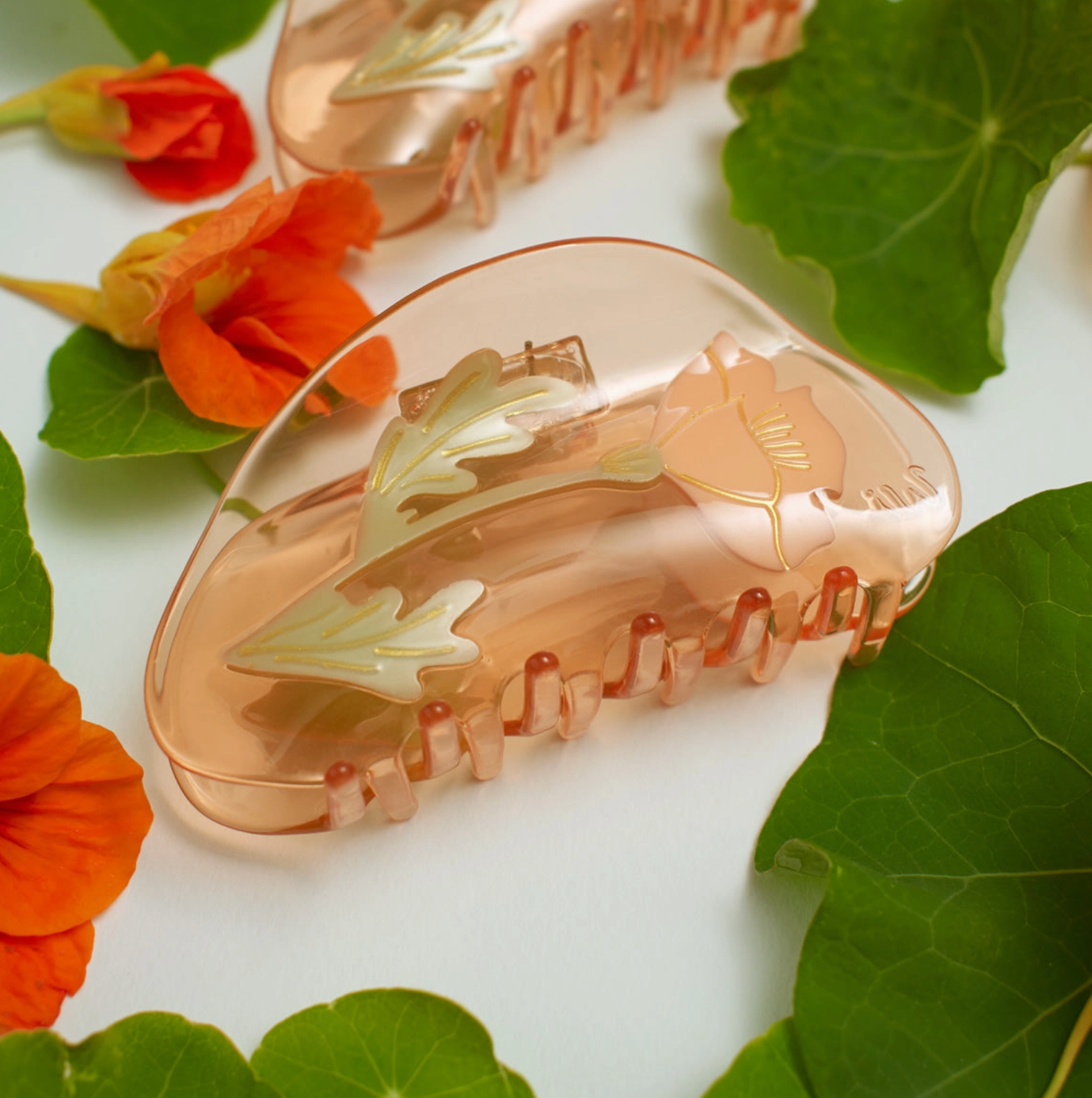 California Poppy Wildflower Hair Claw
