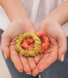 Botanical Dye Petite Scrunchies - Set of 2