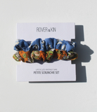 Recycled Sari Petite Scrunchies - Assorted Set of 2
