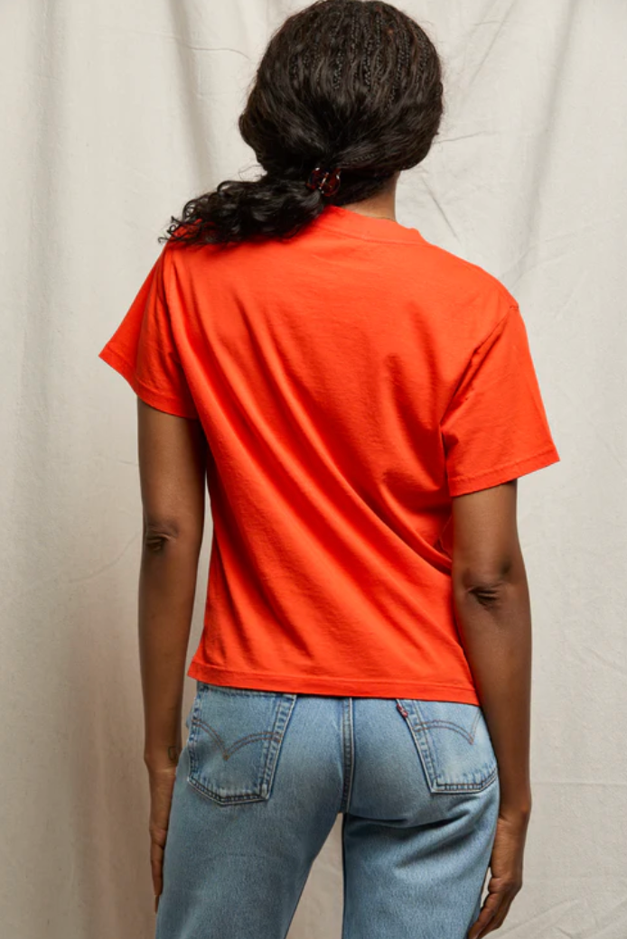 Hendrix Cotton Boxy V-neck Tee