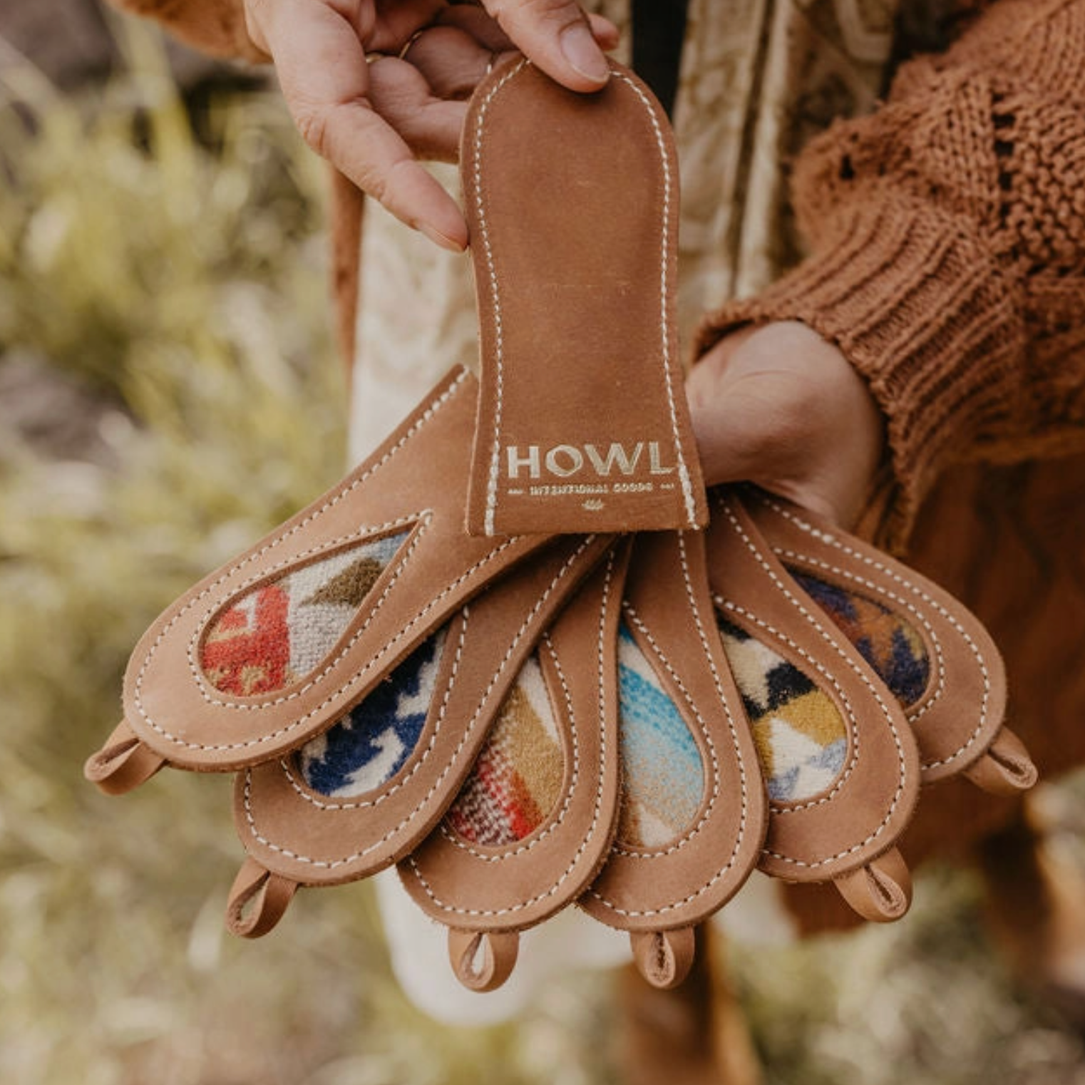 Leather Pan Holder